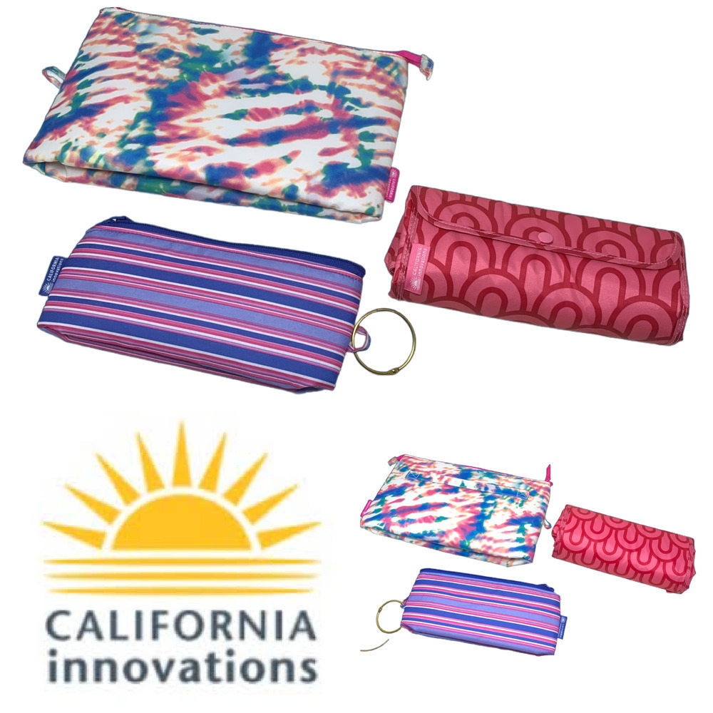 Lot 3 x California Innovations Insulated Pouch Bags + Roll Up Tote Bags